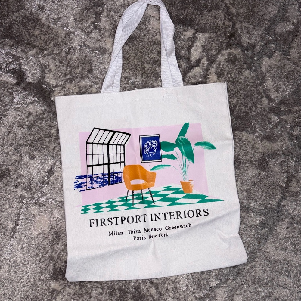 first port White Tote Bag